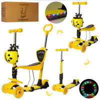Самокат 5в1 iTrike Maxi JR 3-077-Y (yellow)